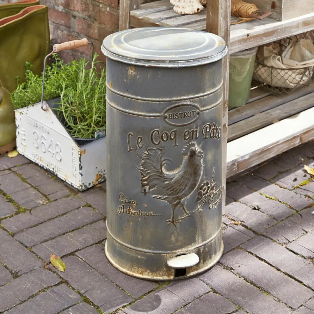 LOBERON Abfalleimer Gris Outlet