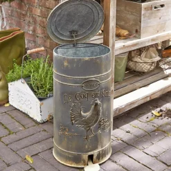 LOBERON Abfalleimer Gris Outlet