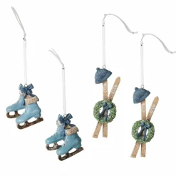LOBERON Anhänger 4er Set Papeta blau Discount