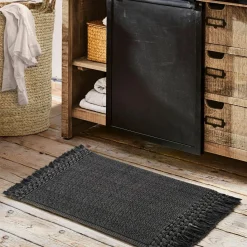 LOBERON Badematte 2er Set Faelwyn schwarz Discount