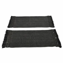 LOBERON Badematte 2er Set Faelwyn schwarz Discount