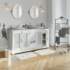 LOBERON Badematte Jasmin weiß Discount