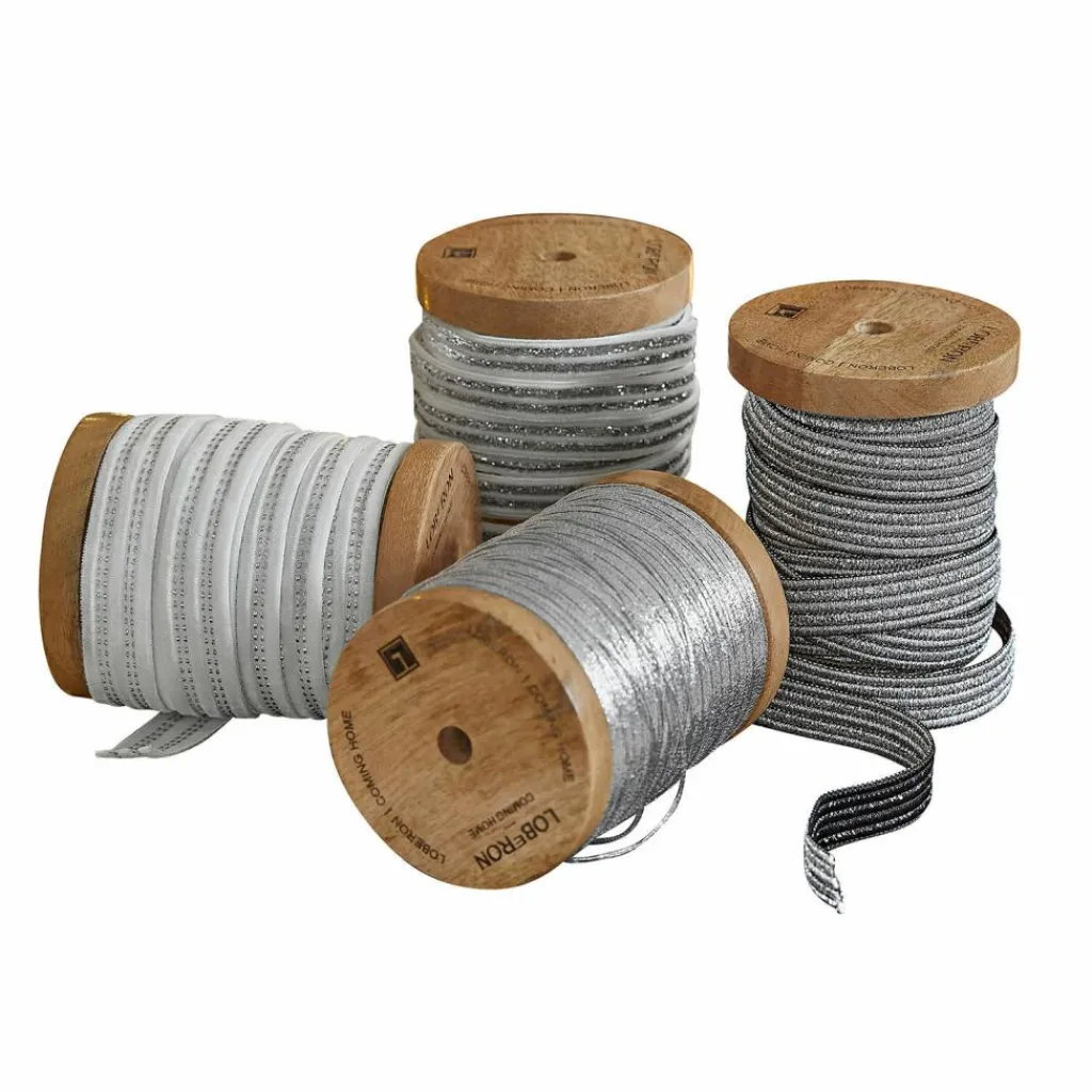 LOBERON Band 4er Set Arceno silber New