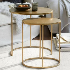 LOBERON Beistelltisch 2er Set Leron Discount