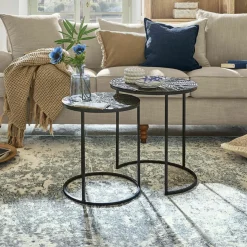 LOBERON Beistelltisch 2er Set Petrosini Outlet