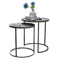 LOBERON Beistelltisch 2er Set Petrosini Outlet