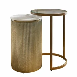 LOBERON Beistelltisch 2er Set Salerico
