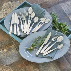 LOBERON Besteck Bigeste silber/weiß Sale