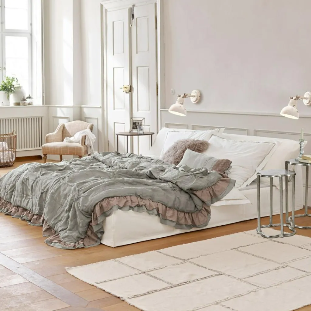 LOBERON Bett Cottonwood weiß Outlet