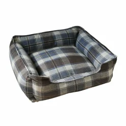 LOBERON Bett für Haustiere Creswyn blau/kariert New