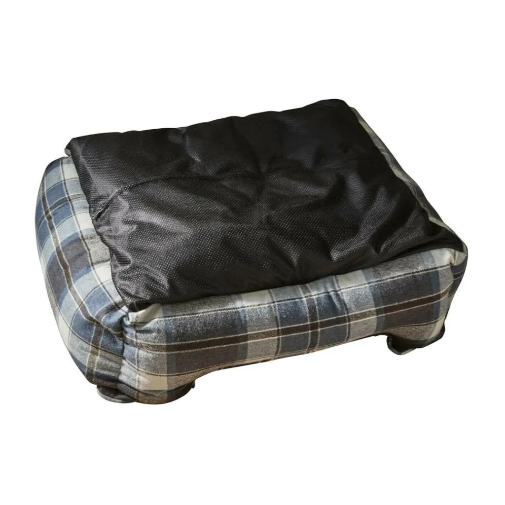 LOBERON Bett für Haustiere Creswyn blau/kariert New