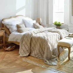 LOBERON Bett Serravalle braun/weiß Sale