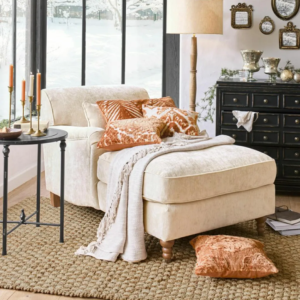 LOBERON Chaiselongue Isa creme Hot