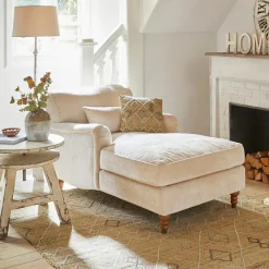 LOBERON Chaiselongue Isa creme Hot