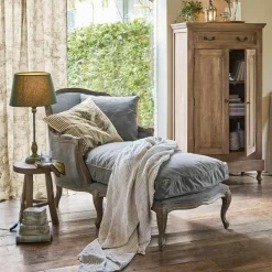 LOBERON Chaiselongue Muel grau/braun Best
