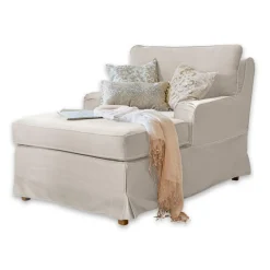 LOBERON Chaiselongue Myersville creme New