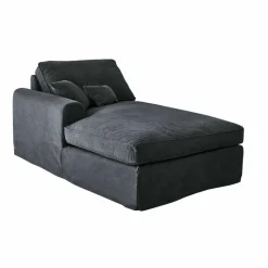 LOBERON Chaiselongue Seaford dunkelgrau Outlet