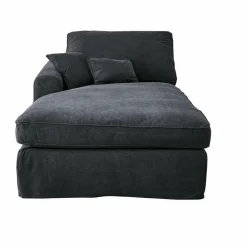 LOBERON Chaiselongue Seaford dunkelgrau Outlet