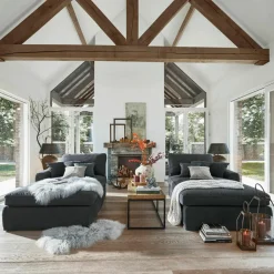 LOBERON Chaiselongue Seaford dunkelgrau