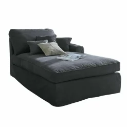 LOBERON Chaiselongue Seaford dunkelgrau