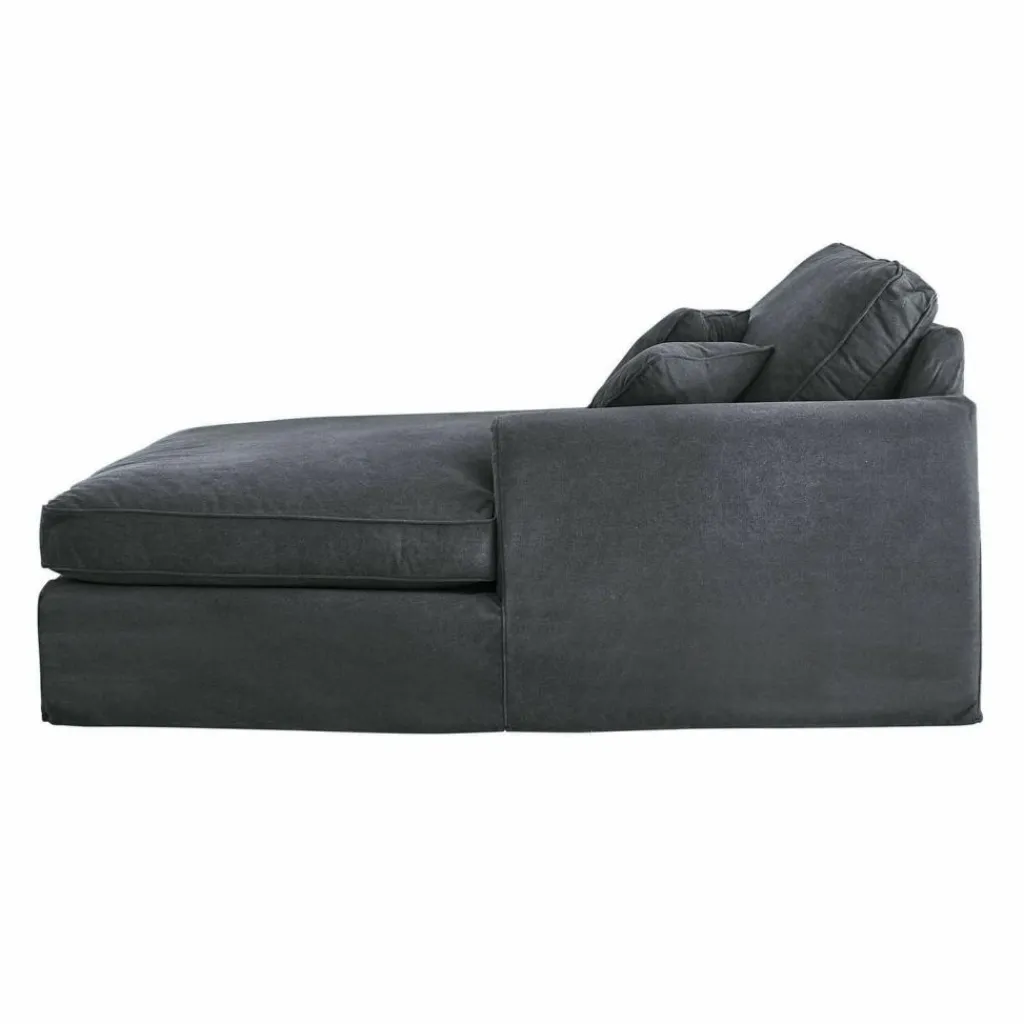 LOBERON Chaiselongue Seaford dunkelgrau