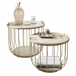 LOBERON Couchtisch 2er Set Lawson Hot