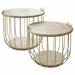 LOBERON Couchtisch 2er Set Lawson Hot