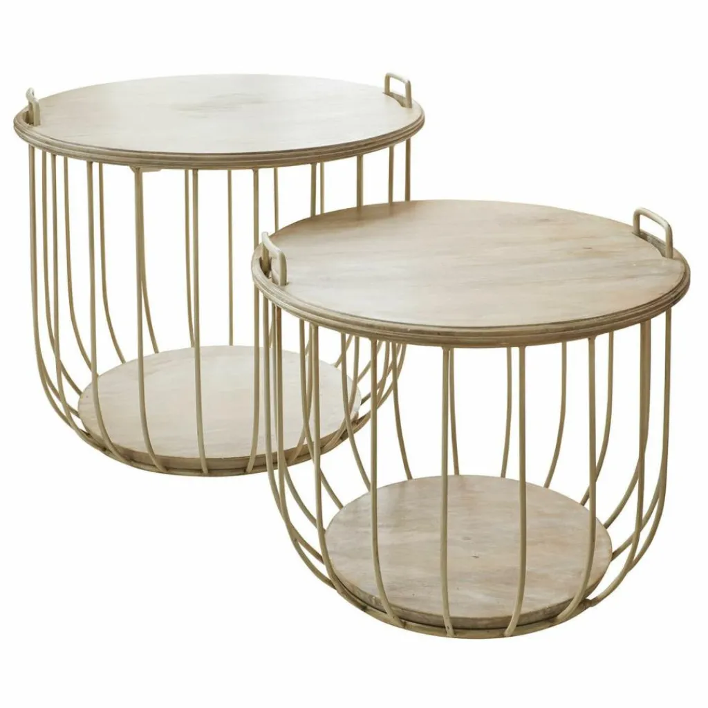 LOBERON Couchtisch 2er Set Lawson Hot