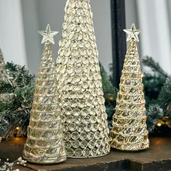 LOBERON Deko-Baum 2er Set Glitter