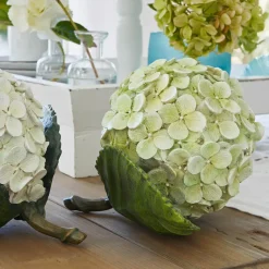 LOBERON Dekoblume 2er Set Hortensie grün/weiß Online