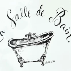 LOBERON Deko-Schild La salle de bain New