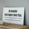 LOBERON Deko-Schild Plan Outlet