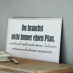 LOBERON Deko-Schild Plan Outlet