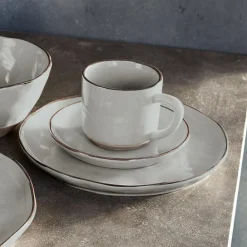 LOBERON Dessertteller 6er Set Biarré grau Online