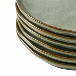 LOBERON Dessertteller 6er Set Biarré türkis/braun Sale