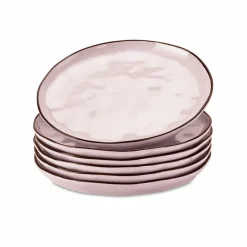 LOBERON Dessertteller 6er Set Biarré rosa New