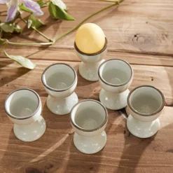 LOBERON Eierbecher 6er Set Biarré grau Online