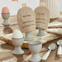 LOBERON Eierbecher 6er Set Biarré grau Online