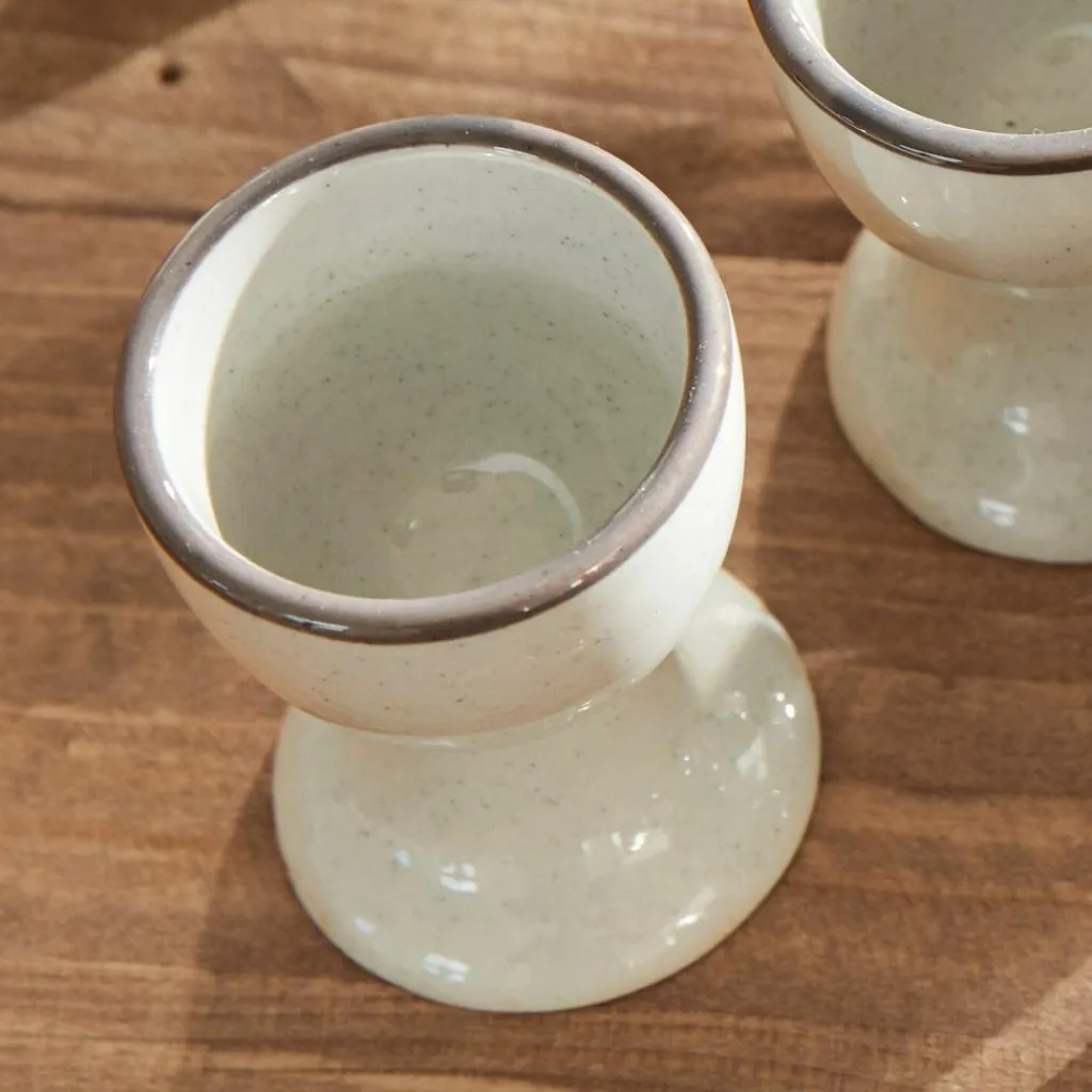 LOBERON Eierbecher 6er Set Biarré grau Online