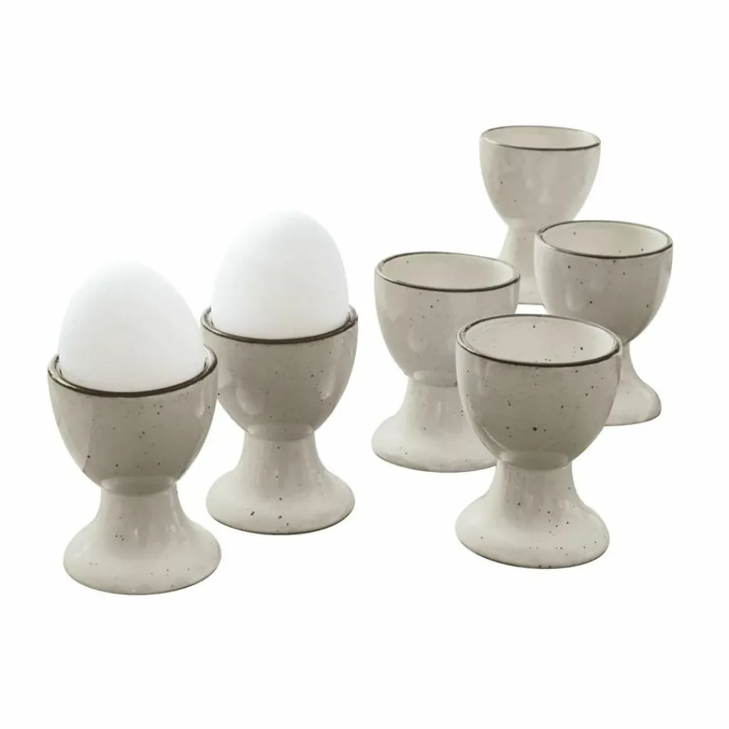 LOBERON Eierbecher 6er Set Biarré grau Online