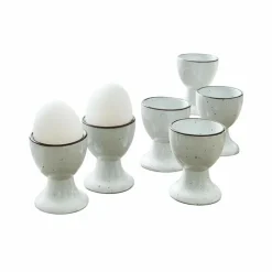LOBERON Eierbecher 6er Set Biarré weiß Online