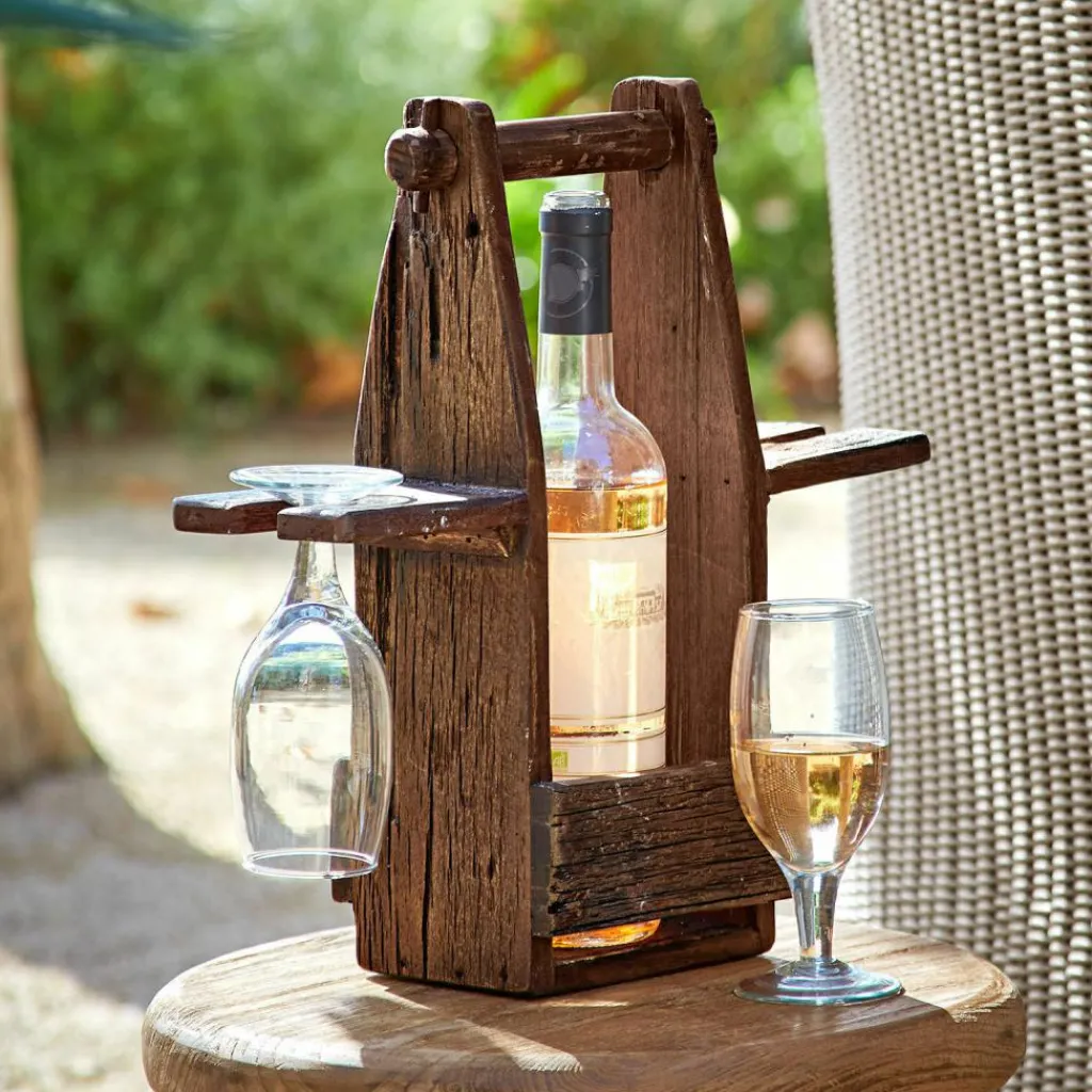 LOBERON Flaschenhalter mit Gläsern Préalon Discount