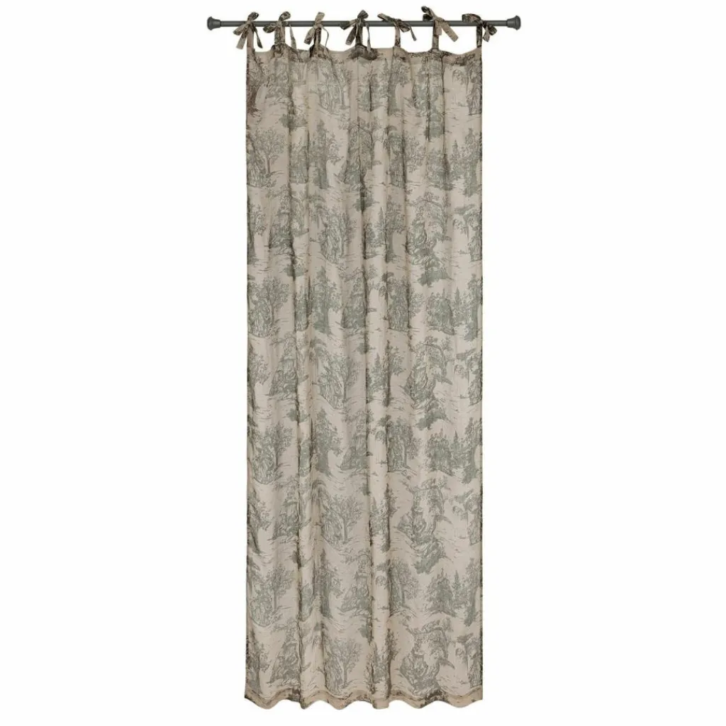 LOBERON Gardine Dedwen grau/leinen Outlet