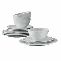 LOBERON Geschirr 12er Set Alentejo Hot