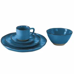 LOBERON Geschirr 30er Set Biarré blau Discount