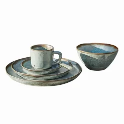 LOBERON Geschirr 30er Set Biarré türkis/braun Sale