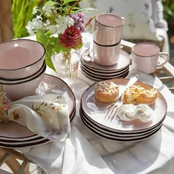 LOBERON Geschirr 30er Set Biarré rosa Discount