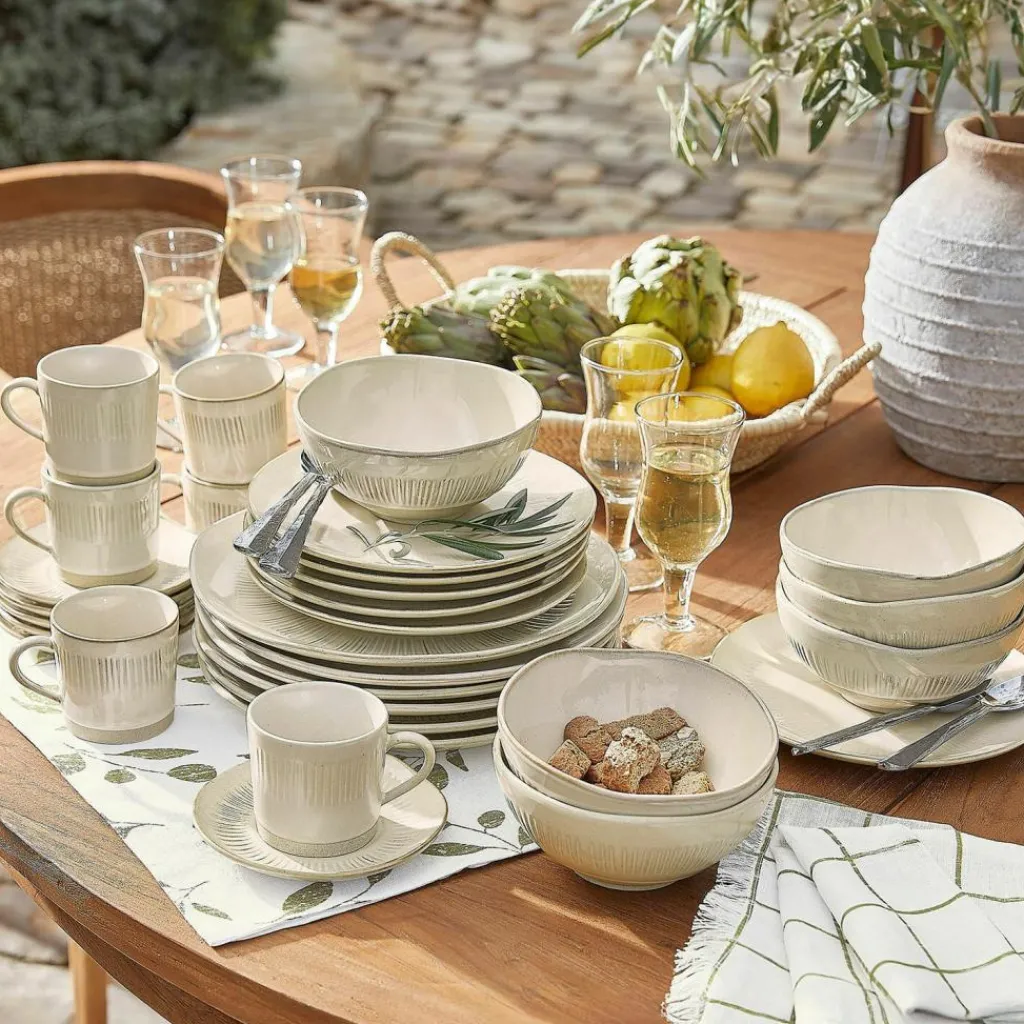 LOBERON Geschirr 30er Set Périers creme Clearance