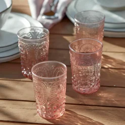 LOBERON Glas 6er Set Fleury rosa