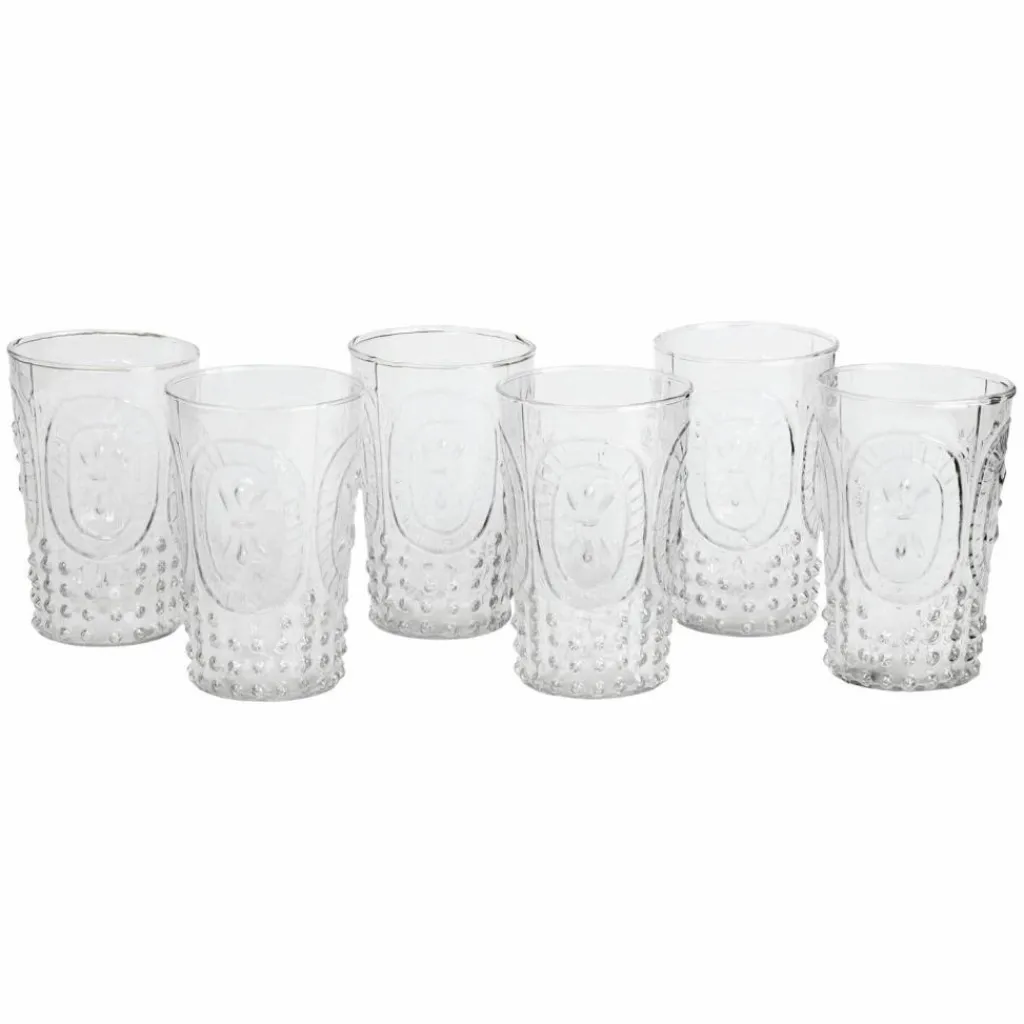 LOBERON Glas 6er Set Fleury klar New